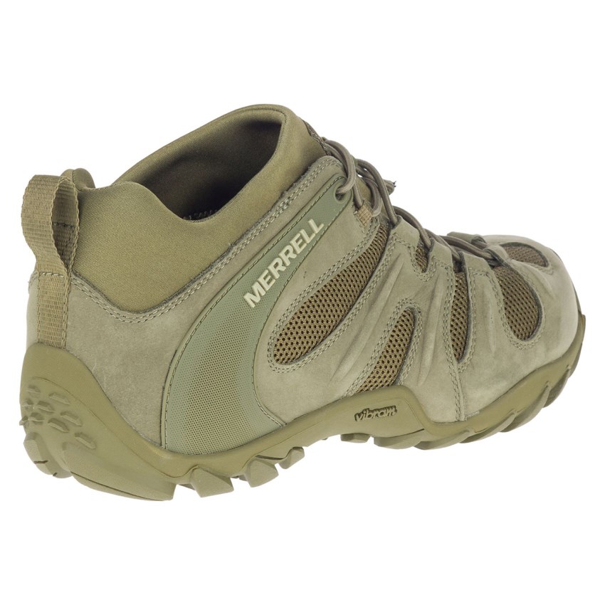 Chaussure de Securite Merrell Cham 8 Stretch Tactical Vert Olive Homme | Y.M.DDGR